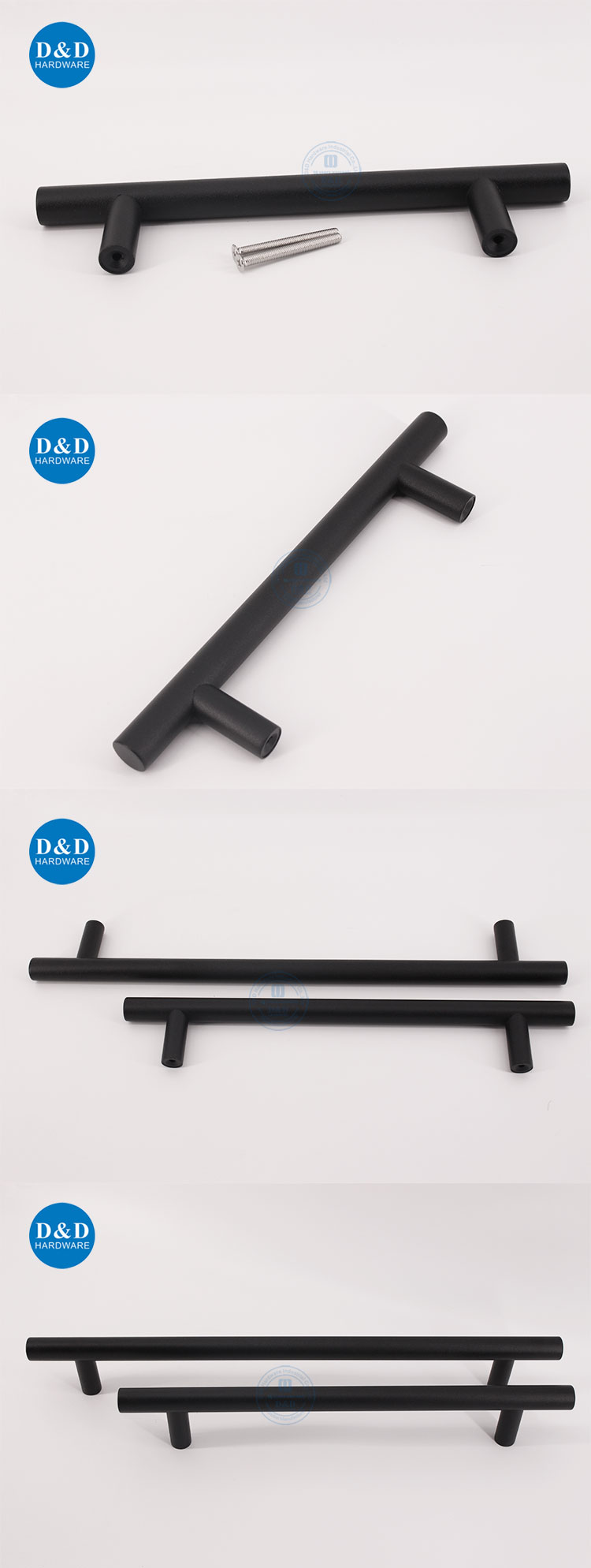 poignées de porte en verre noires 