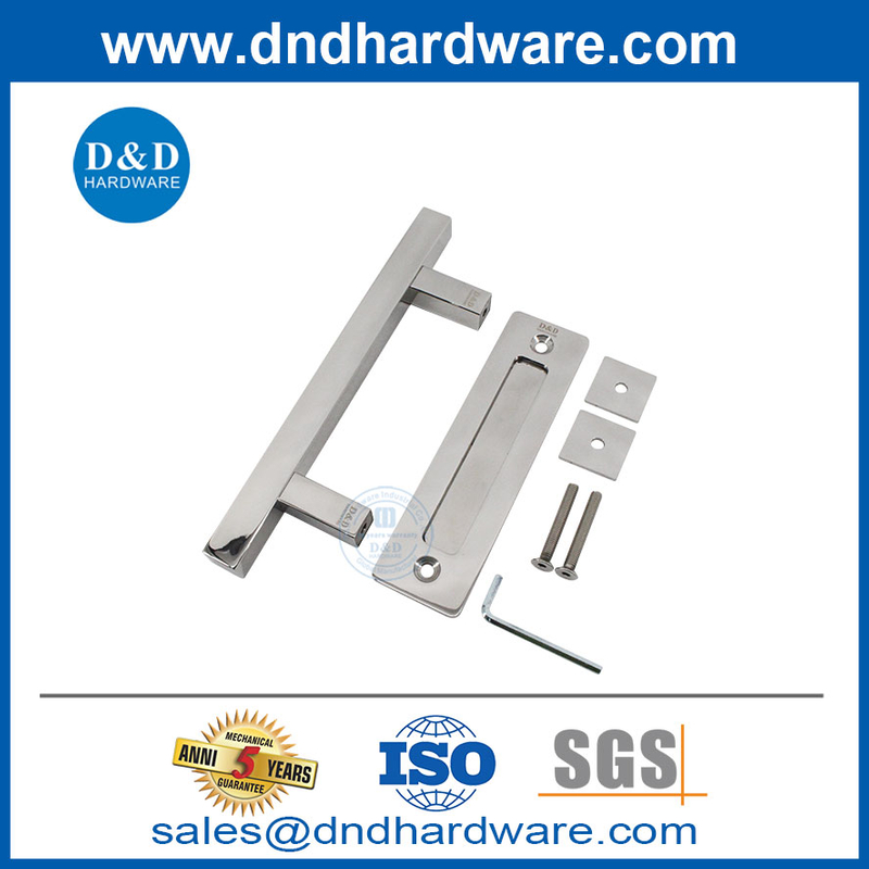Prix ​​d'usine en acier inoxydable poli poignée de porte de porte de porte de porte coulissante Pull de porte coulissante -dbd104