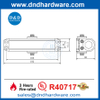 Anti-congelant UL Spring Hydraulic réglable de surface de surface Porte à plus près DDDC056