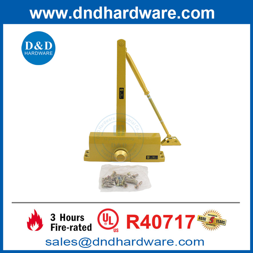 UL Fire Cate Golden Overhead Automatic Auto-Ferming Metal Door plus proche DDDC057