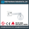 Acier inoxydable 304 Handle de levier de concepteur d'entrée sur la rose pour les portes en bois -ddth020 
