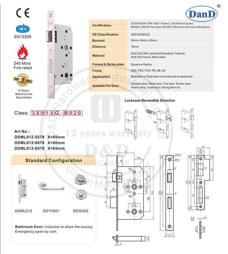 Salle de bain Lock-D & D Hardware