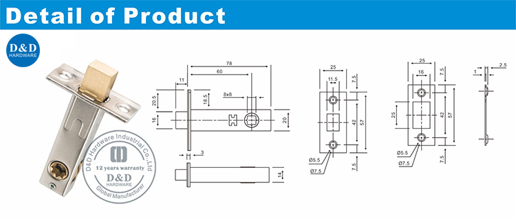 Entry Metal Poor Deadbolt Lock-D & D Hardware