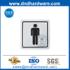 Plaque de porte de toilette pour lavabo masculin en acier inoxydable Plaque-DDDSP001