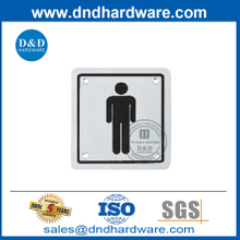 Plaque de porte de toilette pour lavabo masculin en acier inoxydable Plaque-DDDSP001