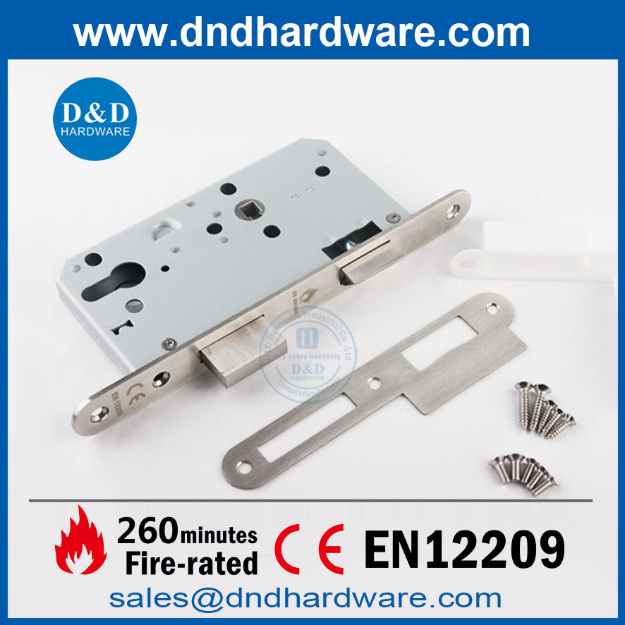 CE Fire classé Round Forend Plate Door Lock avec clé pour Residential-DDML009r 