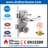 Sécurité du marché européen serrure de porte coulissante à crochet en acier inoxydable Bolt-DDML031-B