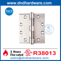 Acier inoxydable en satin 316 UL Listé de la porte incendie incendie pour le bâtiment résidentiel-DDSS002-FR-4.5x4x3.4