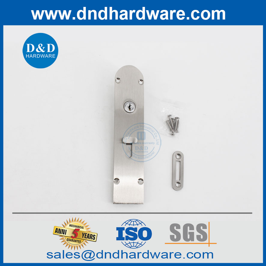 Boulon de porte en laiton avec verrouillage verrouillage extérieur Bolts de porte-DDDB027