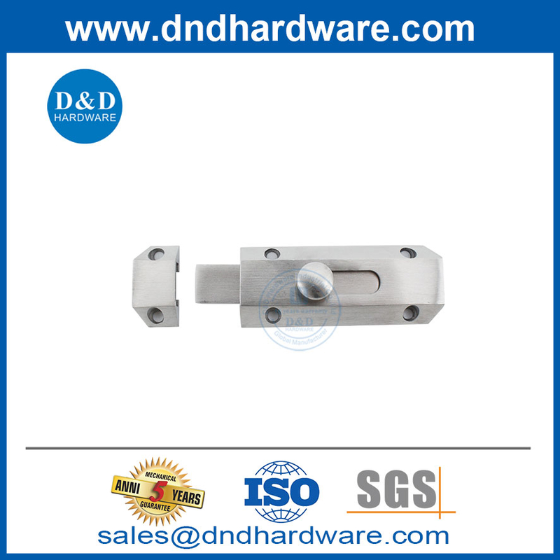 Boulons de surface de porte commerciale Lock de boulon à canon en acier inoxydable pour la porte-DDB029