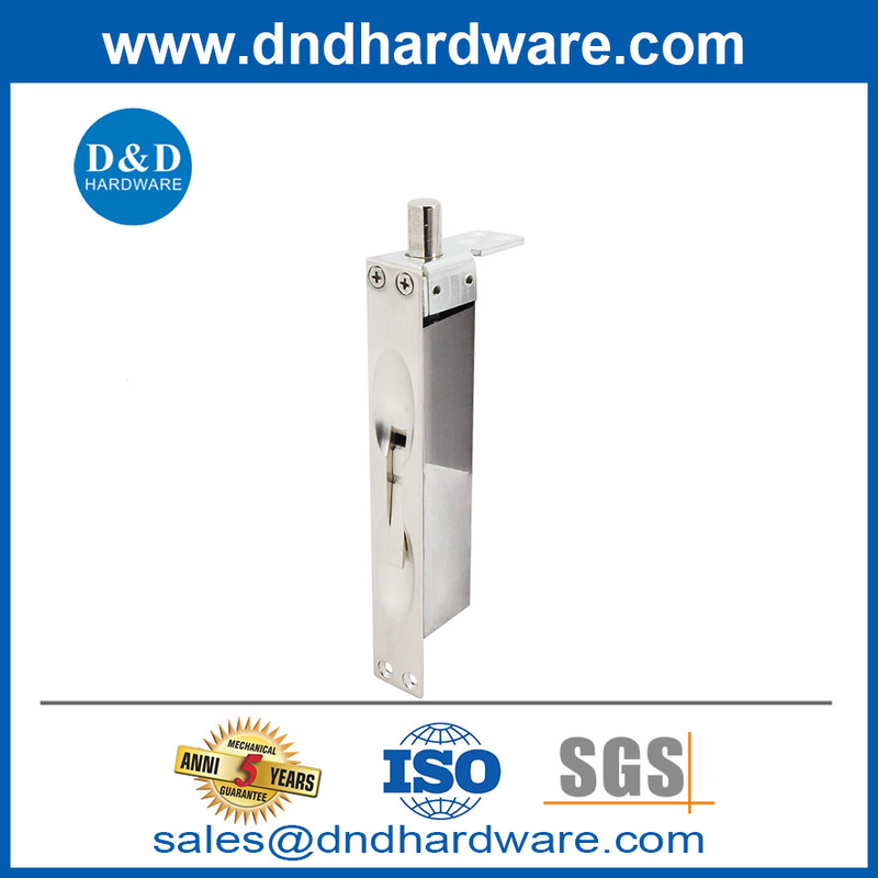 Boulon de porte en bois en laiton argenté Boulon à chasse d'eau automatique pour l'hôtel-ddb034