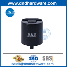 Black en acier inoxydable noir gros bouchée de porte en caoutchouc-ddds012