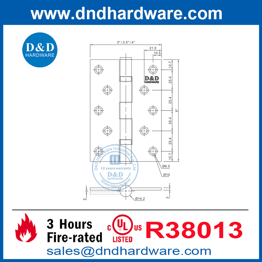Acier inoxydable de haute qualité 316 BALL BORD DORING PORTY avec UL 10C-DDSS005-FR-5X4X3.0