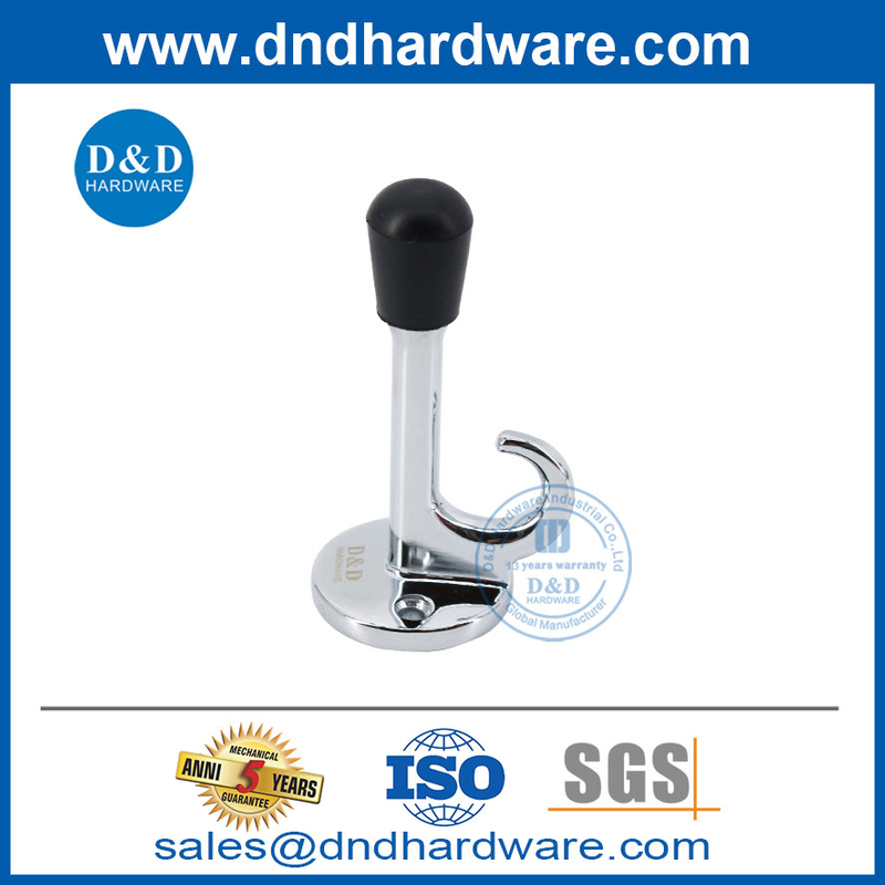 Bouchon de porte de finition en alliage en alliage zinc avec hook-ddds020