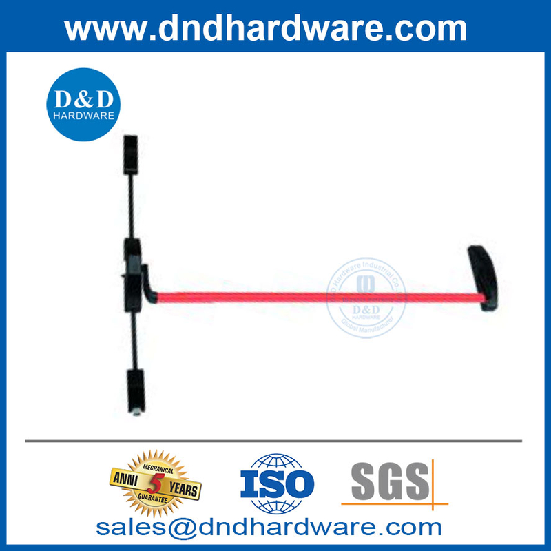 Type de jante Panique Barre de porte en acier Barre de panique Barre de surface transversale verticale-DDPD036