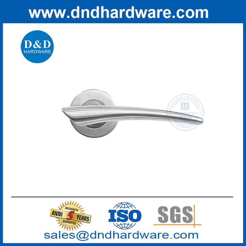 Poignées de porte de passage en acier inoxydable à la porte d'intimité moderne Handle-DDSH043