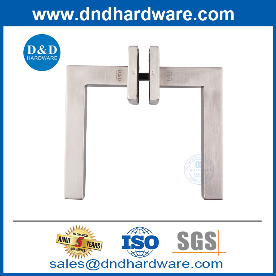 Poignées de porte uniques en acier inoxydable argent intérieur intérieur moderne de porte moderne poignées-ddth019