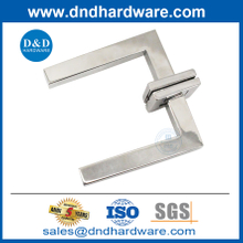 Poignée de porte matériel en acier inoxydable poli carré de portes de porte sophistiquée-DDTH019
