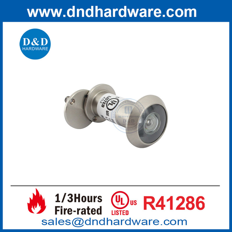 Visionneuse de porte d'incendie grand angle répertorié UL avec vue à 180 degrés angle-ddv009