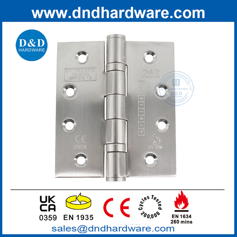 4,5 pouces BS EN1935 CE Mark Fire Fire Classé Hinge de porte pour la porte interne-DDSS001-CE