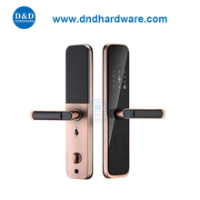 Empreinte digitale sans clé antique Copper Smart Digital Door pour appartement-DDL004