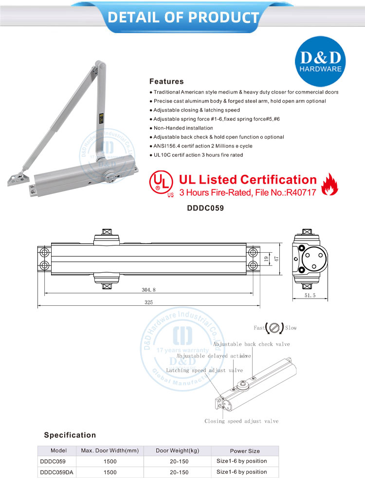 Retarder la porte d'action plus proche 