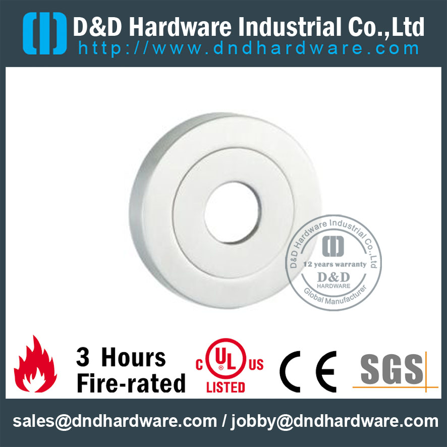 Quincaillerie d'écusson rond D-D & D en acier inoxydable 304