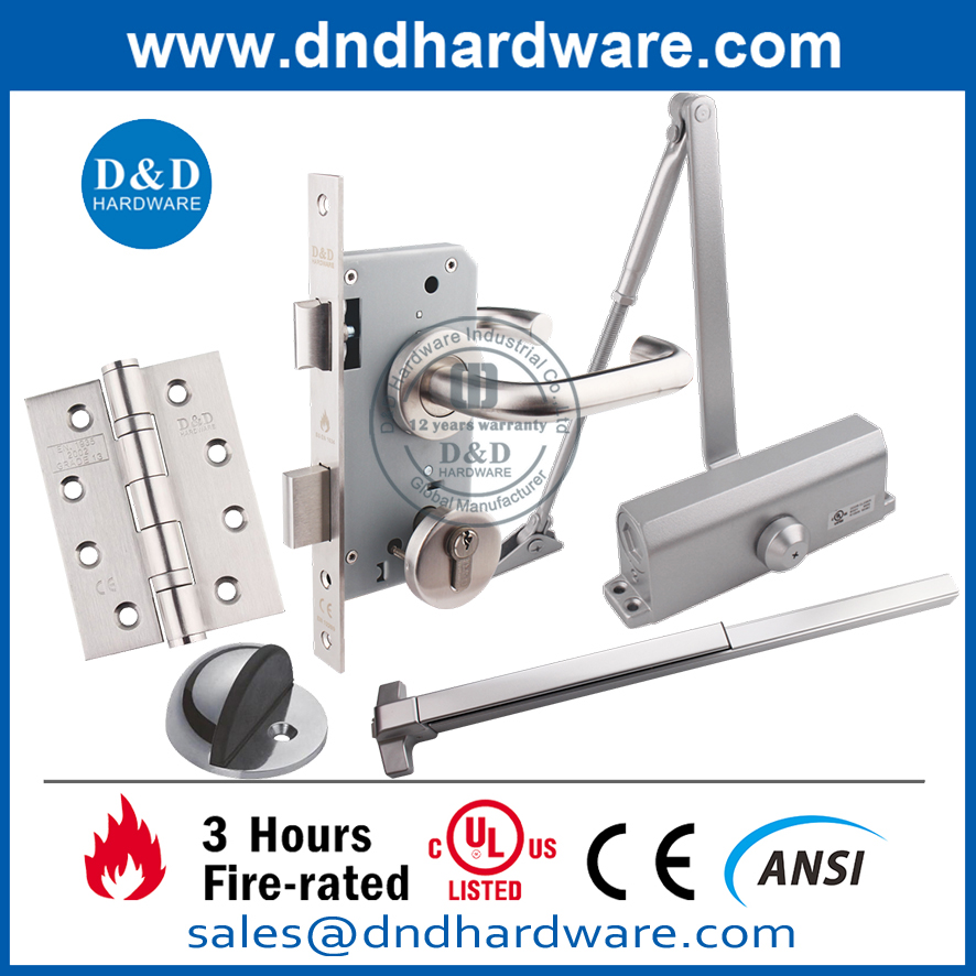 Design Hardware Steel ANSI UL Fire Vertical Panic Exit Device-DDPD004