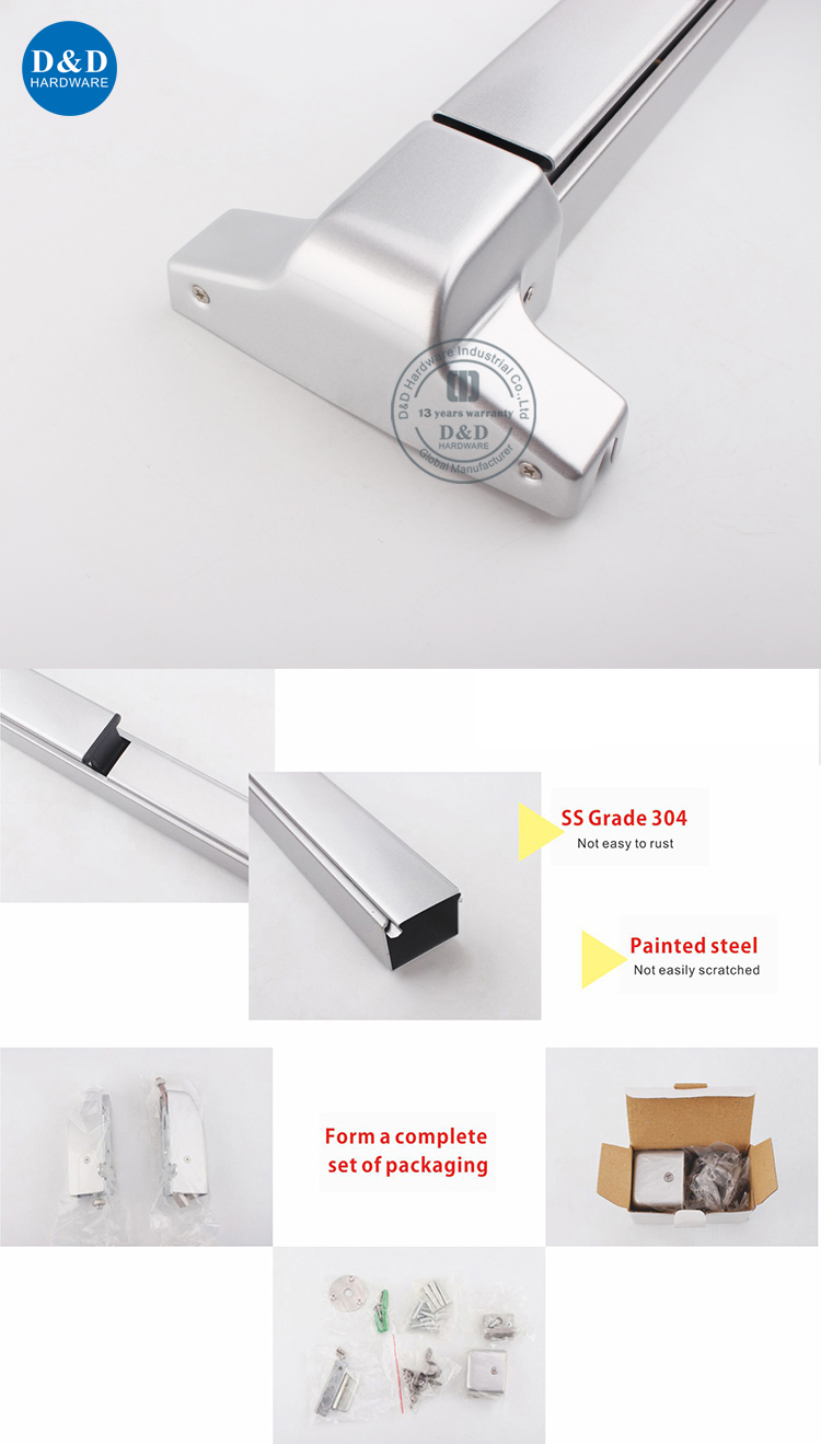 Barre tactile Vertical Sortie Device-D & D Hardware