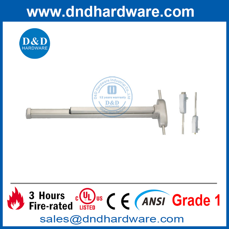 Dispositif de sortie de panique à tige verticale en acier pour sortie de sécurité incendie-DDPD002