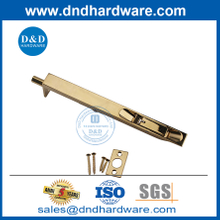 Cât solide en laiton 8 pouces SS304 Gold Safety Flush Bolt-DDB001