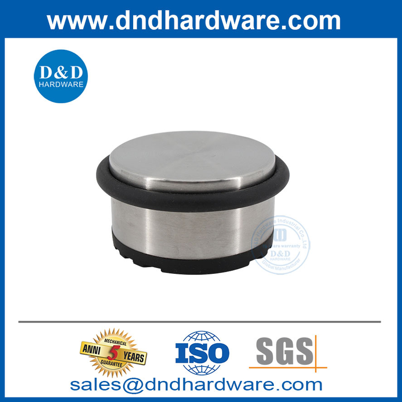 Sécurité lourde en acier inoxydable Stoppers de porte unique sur le plancher-ddds040