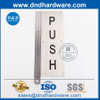 Plaque de poussée en acier inoxydable pour la porte d'entrée du marché-DDSP004