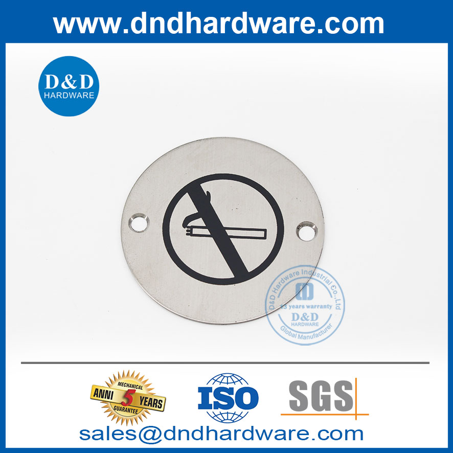 SS304 'Fire Door Going Locked ' Plaque de panneau Plaque d'incendie Indication-DDDSP007