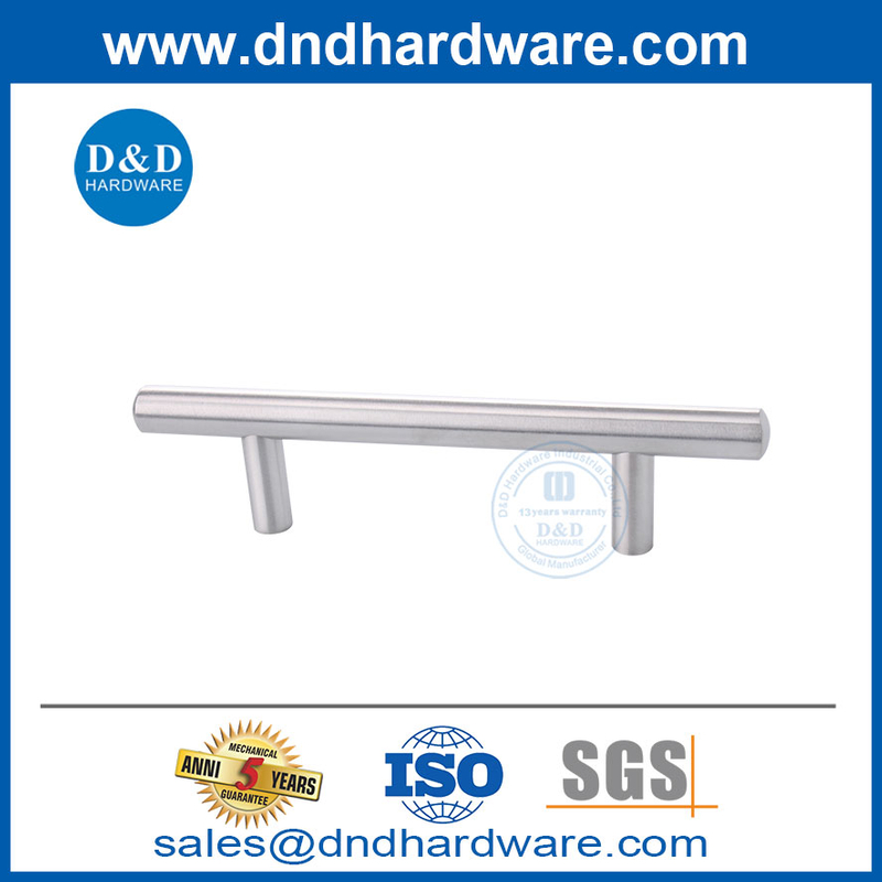 Satin en acier inoxydable T Meuble de meubles Poignée de porte de porte pour la maison-ddfh001
