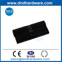 EN1303 anti-foret double broches Euro Brass Cylinder Black Black 70 mm Double ouvrir la porte Cylindre-DDLC003