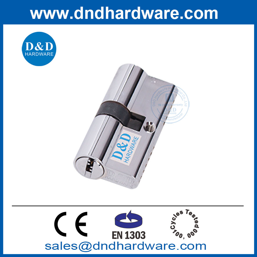 High Security 60 mm Double-Cylindre Profil Euro EN1303 Morture en laiton Verrouille de porte Cylindre-DDLC003