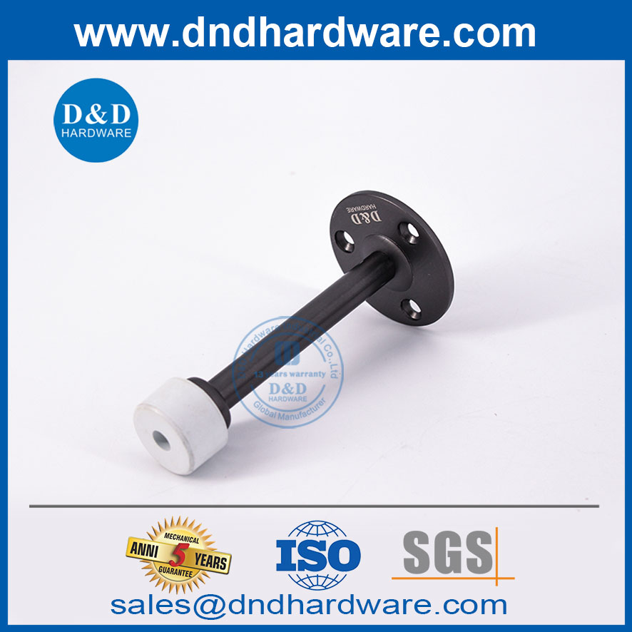 Matte Black SS AISI304 Talon Indoor Wood Door Stop-DDDS018