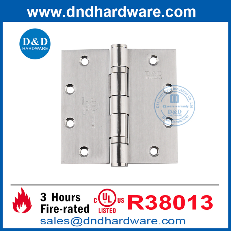Tournure robuste de haute qualité SS304 Porte de porte intérieure avec UL-DDSS006-FR-5X5X4.6