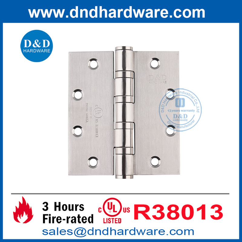 UL Listé Fire noté 4,6 mm d'épaisseur de porte robuste Hinge-DDSSS008-FR-5X4.5x4.6
