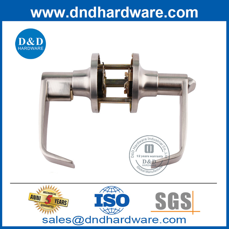 Bon prix en argent couleur de levier tubulaire serrure pour la porte externe-ddlk096