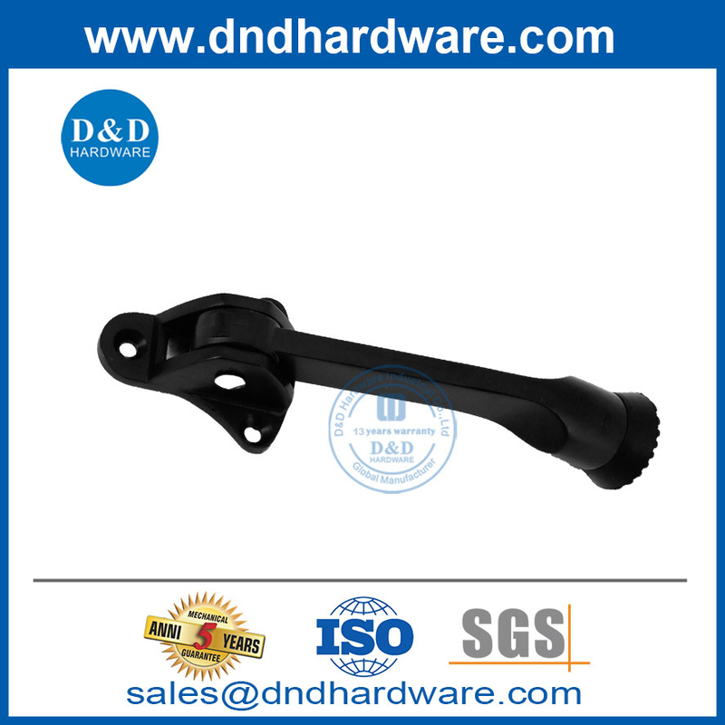 Matt Black Zinc Alliage Porte interne Porte montée sur l'arrêt Holder-DDDS022