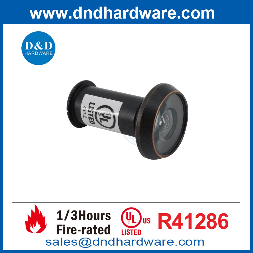 UL Fire Rated Home Hotel 180 degrés Orb Front Front Porte Puphole Eye Viewer-DDDV010