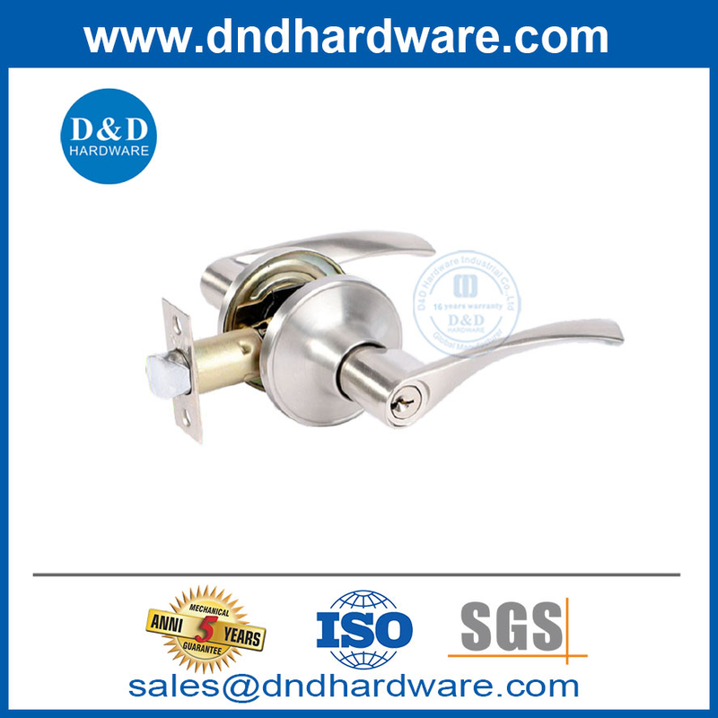 Locks de porte d'entrée contemporains Lockset d'entrée de porte en acier inoxydable-DDLK013