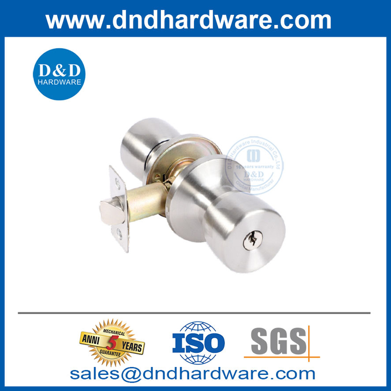 Porte d'entrée Double serrures en acier inoxydable Lockset de verrouillage de porte de sécurité-DDLK004