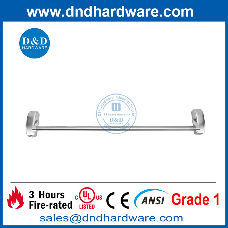 Barre de poussée de porte en aluminium de matériel de sortie d'incendie SS304-DDPD021