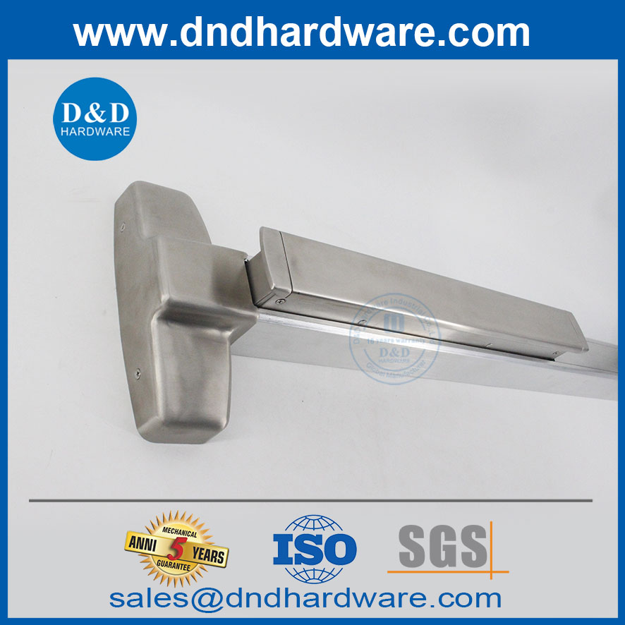 Porte en acier inoxydable et en aluminium avec panique matériel morterie verrouillage de panique bar-ddpd302