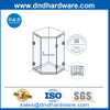 Pivot de verre Hardware de porte en acier inoxydable charnières en verre pour la porte de la douche-DDGH003
