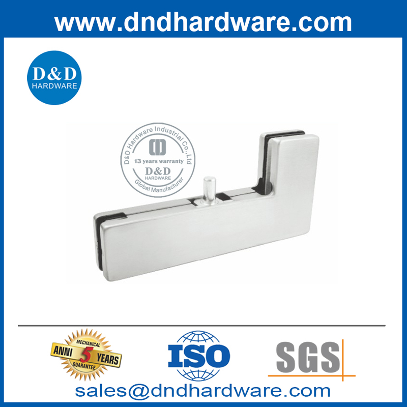 Porte de porte en verre commercial Corner de serrage Patch ajustement-DDPT005
