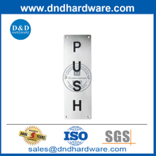 Plaque de poussée en acier inoxydable pour la porte d'entrée du marché-DDSP004